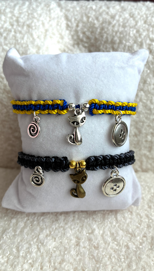 Coraline and Wybie Matching Bracelets